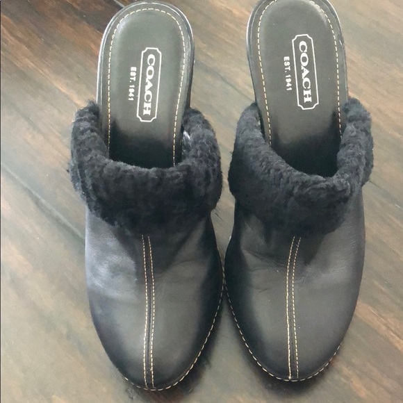 Coach black mules - Picture 1 of 3
